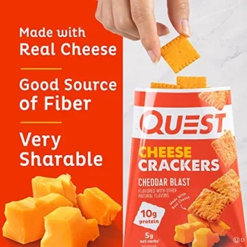 Quest Nutrition Cheese Crackers Cheddar Blast 10g Protein