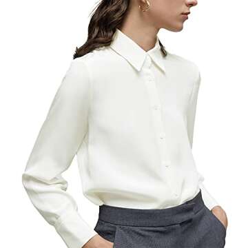 Stylish SPRING SEAON Chiffon Button Down Blouse