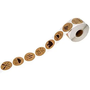 Rustic Mountain Baby Shower Stickers / 8 Adventure Birthday Party Designs / 1.5" Gender Neutral Little One Labels / 500 Party Favor Labels/Made in The USA