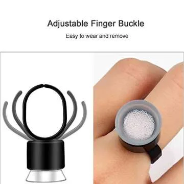 Glue Rings for Eyelash Extensions - 100pcs Pigment Cups