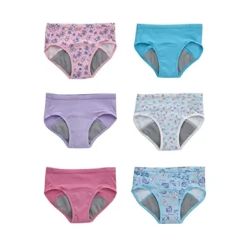 Hanes Girls Toddler Potty Trainer Briefs, 6-Pack Comfort Underwear