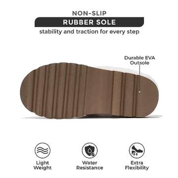 Project Cloud Genuine Suede Winter Boots for Women - Memory Foam Womens Boots & Platform Shoes for Women Non-slip Ankle Boots for Women Footwear - Fall Shoes for Women 2025 (Furby, Chestnut, 7.5)