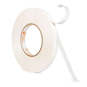 AJ Sign World Best 1/2" MAX Strength Thin Permanent Double-Sided Tape for Arts, Crafts, Photography,...