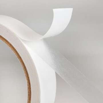 AJ Sign World Best 1/2" MAX Strength Thin Permanent Double-Sided Tape for Arts, Crafts, Photography, Scrapbooking, Tear-by-Hand, Paper Backing (1/2-Inch by 164-Feet/55 Yards)…