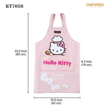 CHEFMADE Hello Kitty Cotton Apron - Gift Boxed Fun for Cooking