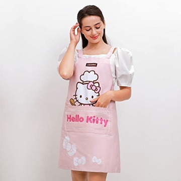CHEFMADE Hello Kitty Cotton Apron - Gift Boxed Fun for Cooking