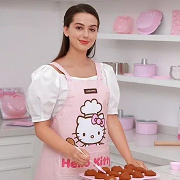 CHEFMADE Hello Kitty Cotton Apron - Gift Boxed Fun for Cooking