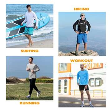 NAVISKIN Men's UPF 50+ Outdoor Shirt for Sun Protection