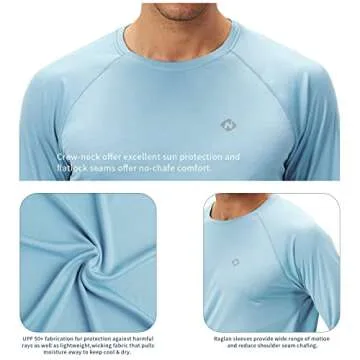 NAVISKIN Men's UPF 50+ Outdoor Shirt for Sun Protection
