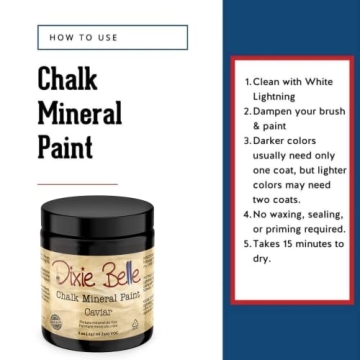 Dixie Belle Caviar Chalk Mineral Paint for Chic DIY Projects