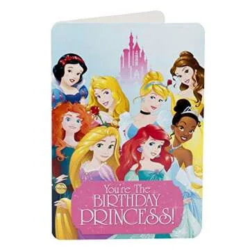 Hallmark 13" Large Gift Bag with Birthday Card and Tissue Paper (Disney Princesses)