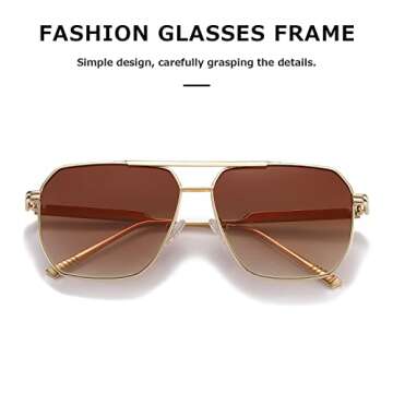 KIMORN Retro Polarized Sunglasses Stylish UV400 Protection