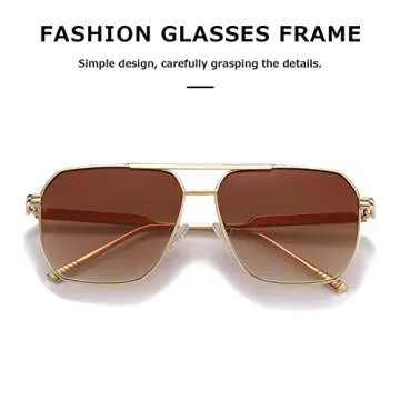 KIMORN Retro Polarized Sunglasses Stylish UV400 Protection