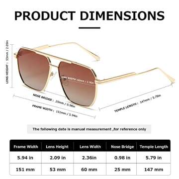 KIMORN Retro Polarized Sunglasses Stylish UV400 Protection