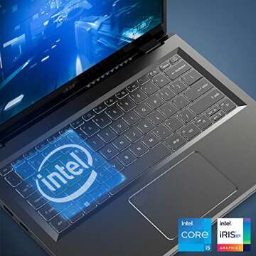 Acer Aspire 5 14 Slim Laptop | 14" WUXGA (1920 x 1200) IPS |Core i5-1335U | Intel Iris Xe Graphics | 8GB LPDDR5 | 512GB Gen 4 SSD | Wi-Fi 6E | USB4/Thunderbolt 4 | Backlit KB | A514-56M-576D, Gray