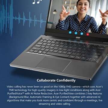 Acer Aspire 5 14 Slim Laptop | 14" WUXGA (1920 x 1200) IPS |Core i5-1335U | Intel Iris Xe Graphics | 8GB LPDDR5 | 512GB Gen 4 SSD | Wi-Fi 6E | USB4/Thunderbolt 4 | Backlit KB | A514-56M-576D, Gray