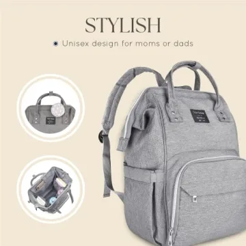 Dodo Babies Diaper Bag Backpack Insulated Waterproof Pockets