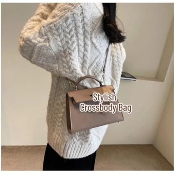 Women's Trendy Green PU Leather Crossbody Bag Adjustable Strap