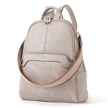 CLUCI Leather Backpack Purse Women Stylish Convertible Functional