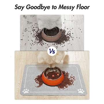 MontVoo Absorbent Pet Feeding Mat for Dogs & Cats