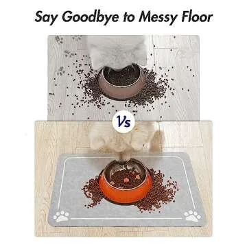 MontVoo Absorbent Pet Feeding Mat for Dogs & Cats
