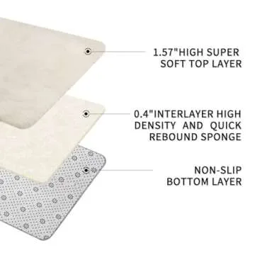 Sour Lemon Area Rug 9x12 Soft Plush Carpet for Home