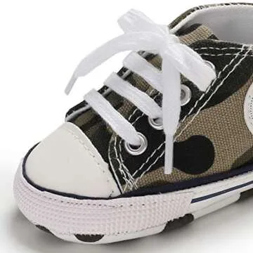 Tutoo Unisex Baby Boys Girls Star Sneaker Soft Anti-Slip Sole Newborn Infant First Walkers Cotton Shoes