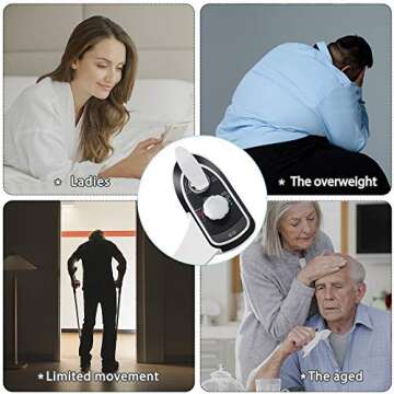 RENOOK Self-Cleaning Hot & Cold Water Bidet Toilet Attachment for Hygiene - Dual Nozzle, Non-Electric