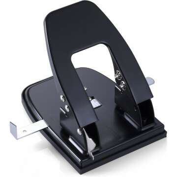 Standard 2 Hole Paper Punch, 30 Sheets Capacity