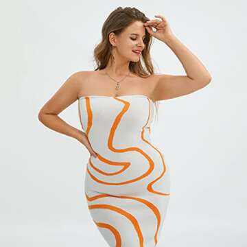 Stylish Printed Knit Maxi Summer Dress for Women