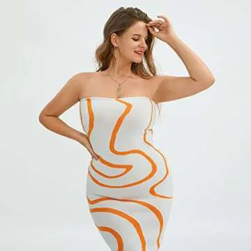 Stylish Printed Knit Maxi Summer Dress for Women