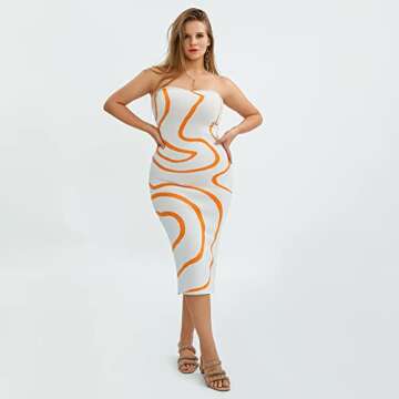 Stylish Printed Knit Maxi Summer Dress for Women