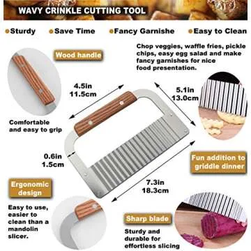 ROMANTICIST 8Pc Griddle Accessories - Ultimate Cooking Set