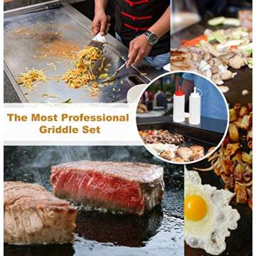 ROMANTICIST 8Pc Griddle Accessories - Ultimate Cooking Set