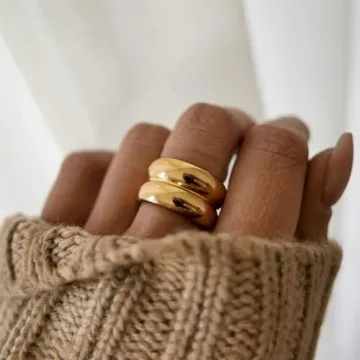 Chunky Gold Rings for a Bold Statement and Gift