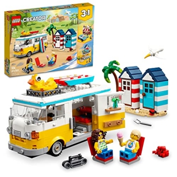 LEGO Creator 3 in 1 Beach Camper Van Fun Building Set
