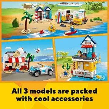 LEGO Creator 3 in 1 Beach Camper Van Fun Building Set