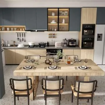 WOODTIME Modern Dining Table for 8-10 People