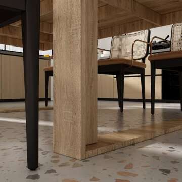 WOODTIME Modern Dining Table for 8-10 People