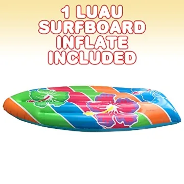 Vibrant Luau Surfboard Inflate for Kids and Parties