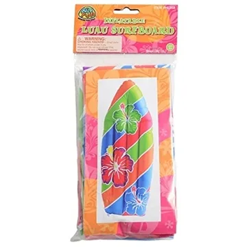 Vibrant Luau Surfboard Inflate for Kids and Parties