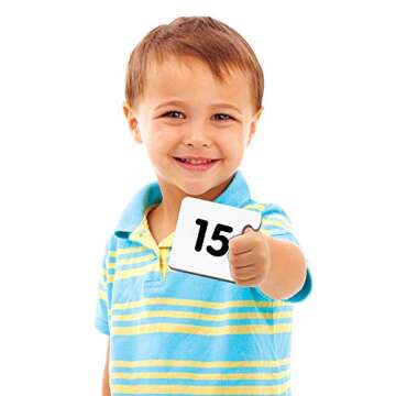 The Learning Journey: Match It! - Numbers - Self-Correcting Number & Counting Puzzles, 3" H x 9" W x 0.1" D