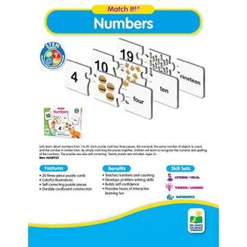 Learning Journey Match It Numbers Educational Puzzle Toy