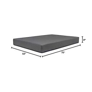 DREAMFOAM Bedding Chill 6-Inch Gel Memory Foam Mattress - Exceptional Comfort & Support