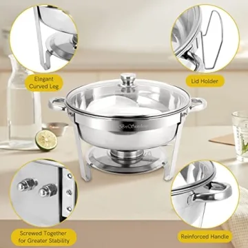 BriSunshine Chafing Dish Set - Elegant Buffet Warmers