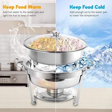 BriSunshine Chafing Dish Set - Elegant Buffet Warmers