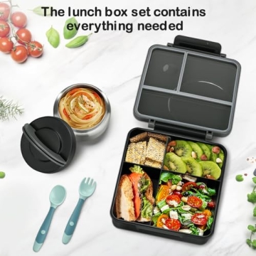 Bento Lunch Box Set for Kids with Soup Thermo