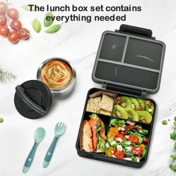 Bento Lunch Box Set for Kids with Soup Thermo
