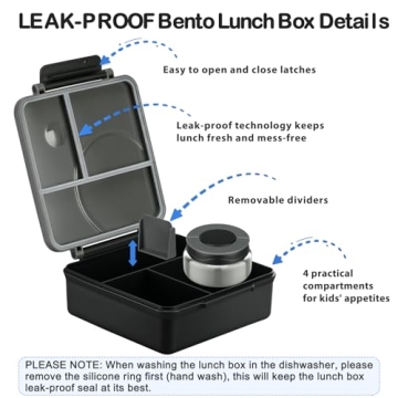 Bento Lunch Box Set for Kids with Soup Thermo