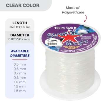 Stretch Magic Beading Cord - Durable, Clear & Easy to Use